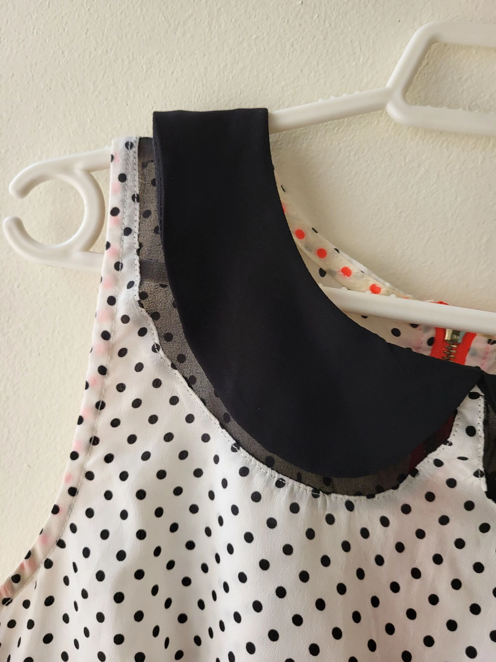 Chemisier à pois col bébé – photo 3
